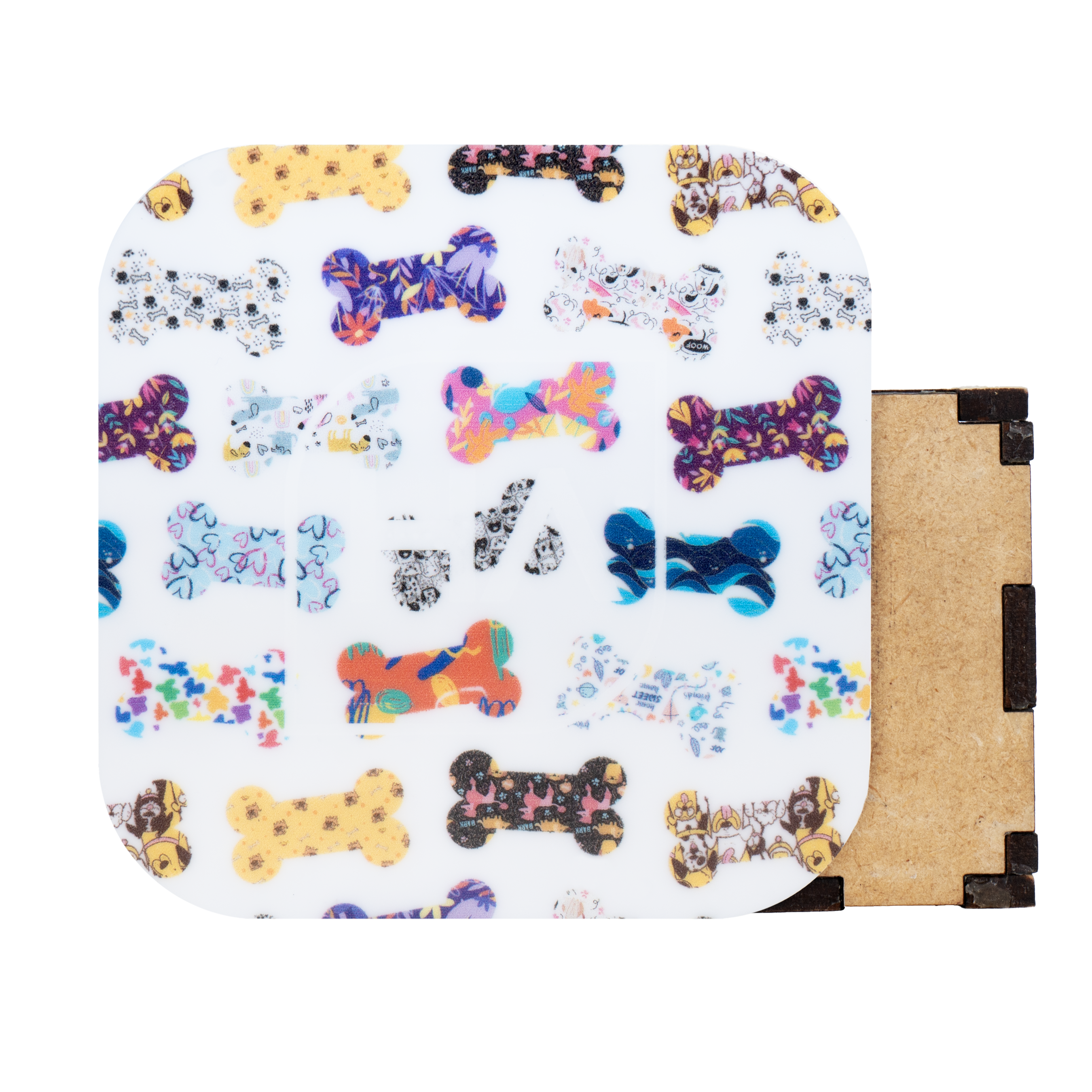 Scattered Crazy Dog Bone Pattern MakerPrint