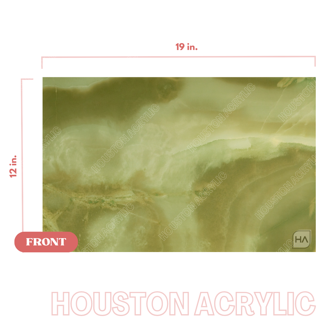 1/8" Jade Stone Cast Acrylic Sheet Full Size Sheet View