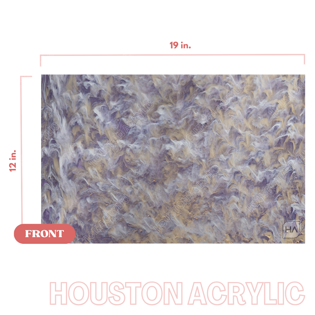 1/8" Lavender Haze Cast Acrylic Sheet Full Size Sheet View