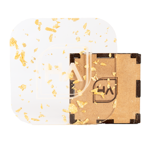 1/8" Large Gold Flakes Cast Acrylic Sheet