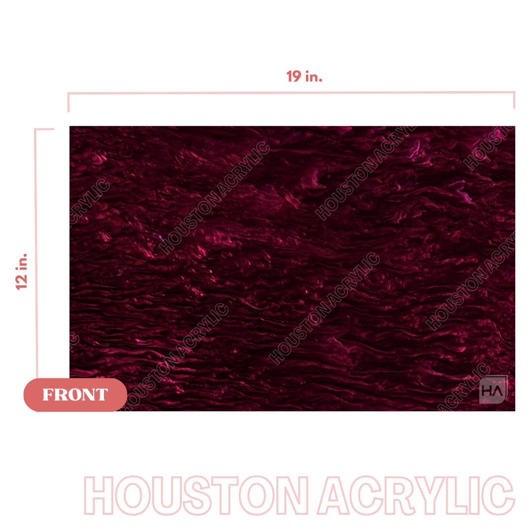 1/8" Maroon Pearl Cast Acrylic Sheet Fullsize view