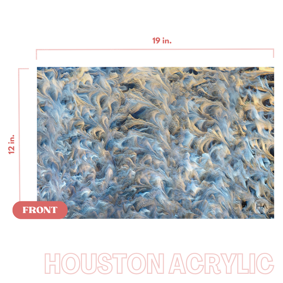 1/8" Midnight Navy Haze Cast Acrylic Sheet Full Size Sheet View
