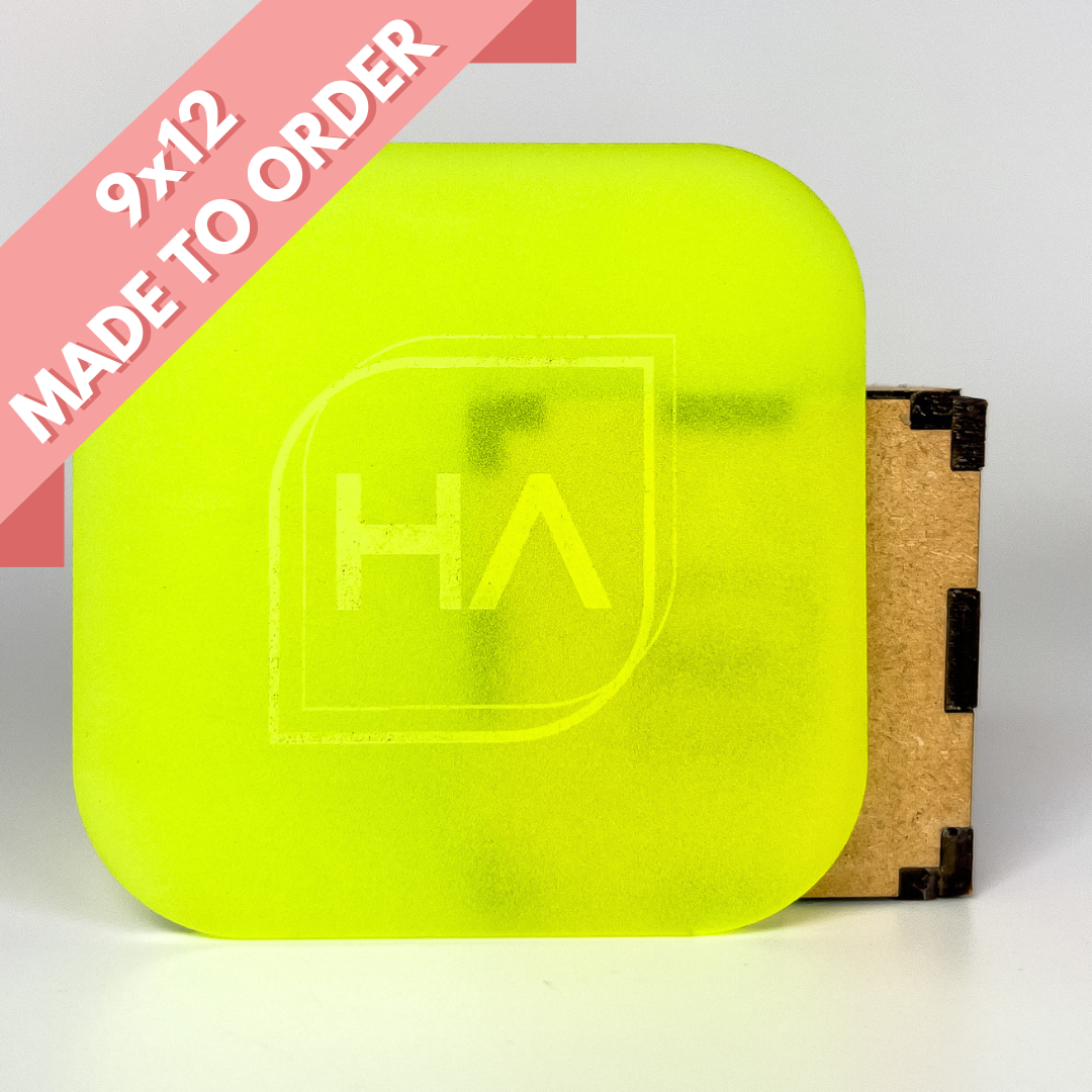 1/8" Yellow Glow in the Dark Cast Acrylic Sheet