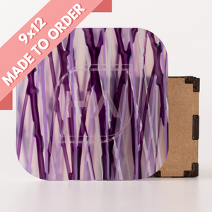 1/8" Purple Flurfle Drizzle Cast Acrylic Sheet