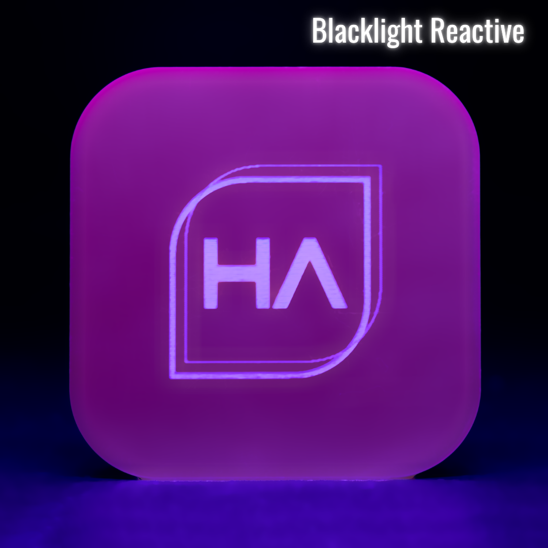 Blacklight reactive 1/8" Magenta Metallic Cast Acrylic Sheet