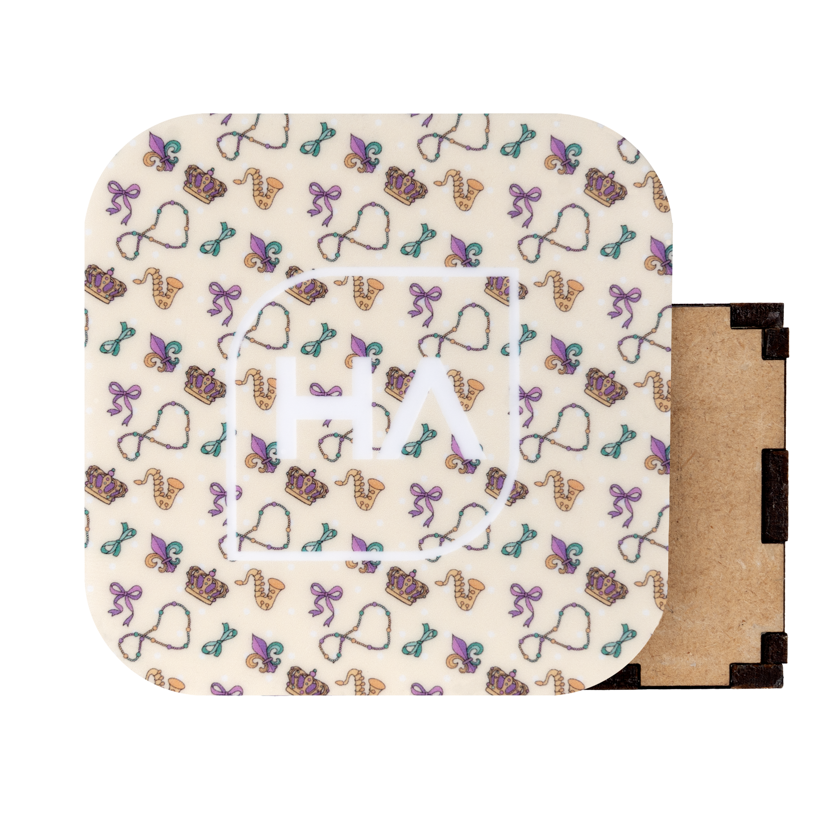 1/8" Mardi Gras Beads Crowns and Bows MakerPrint