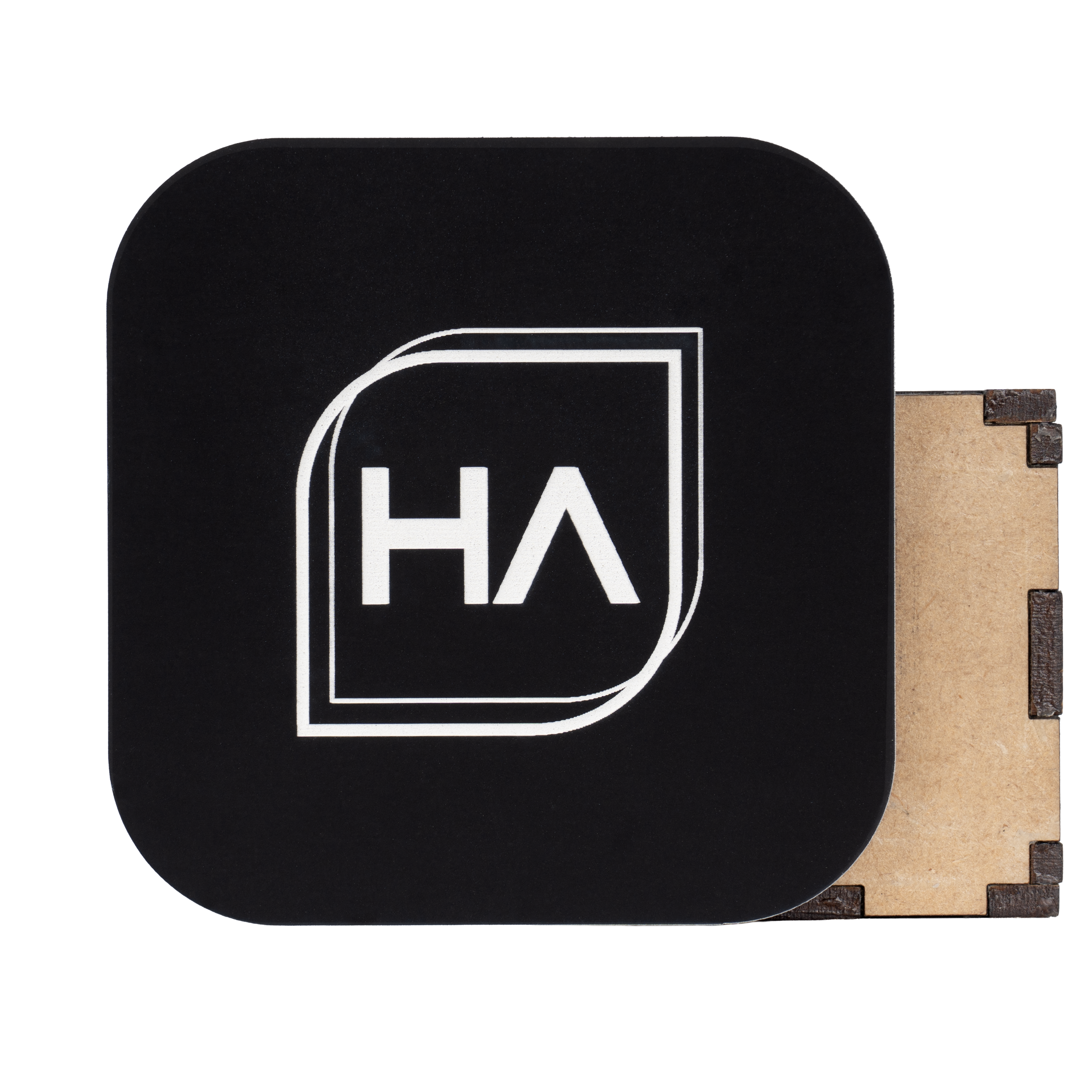 Matte Black to White MakerLeatherette Laserable Leatherette Sheet