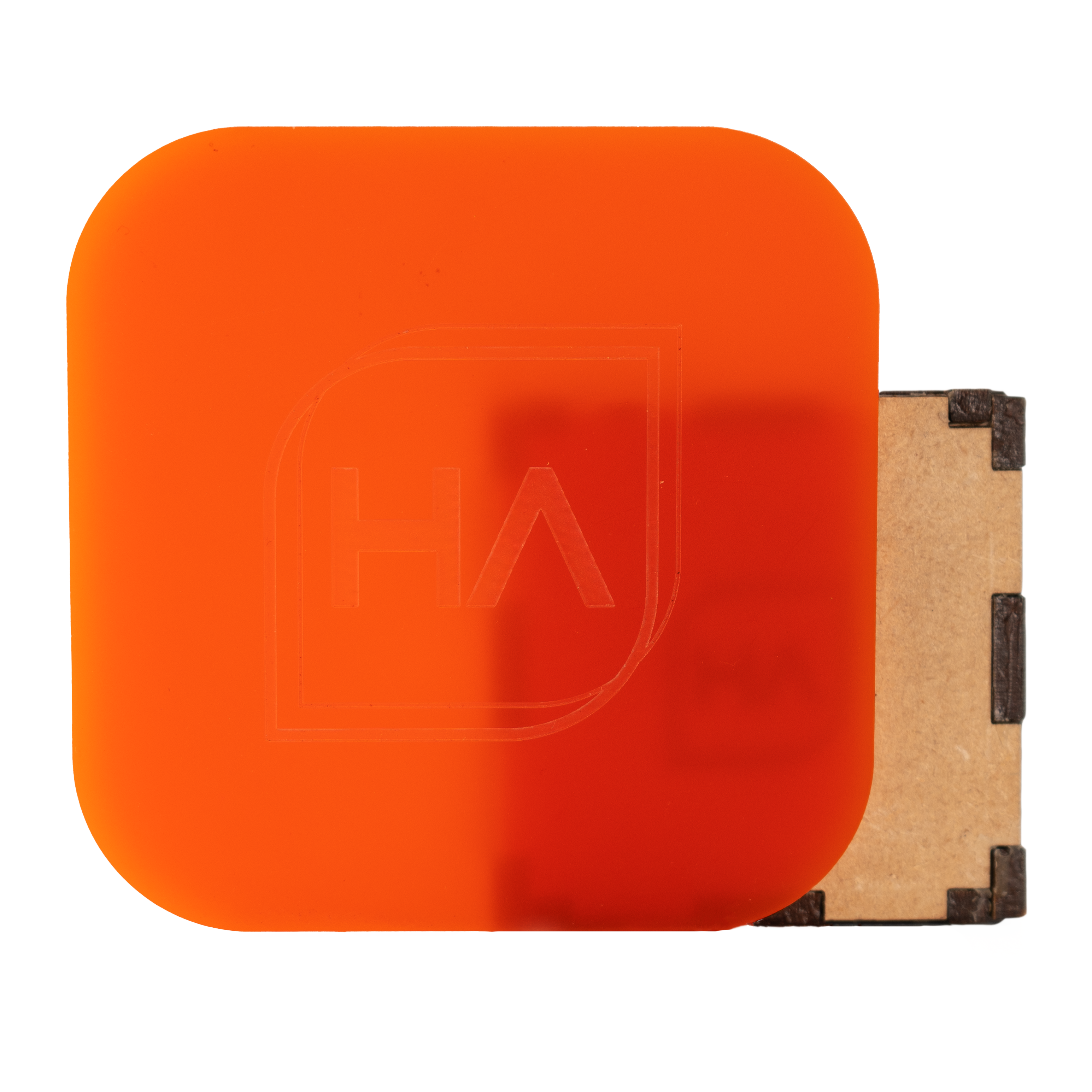 1/8" Matte Dark Orange Cast Acrylic Sheet