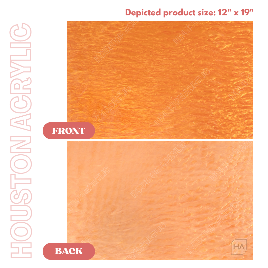 1/8" Orange Pearl Cast Acrylic Sheet