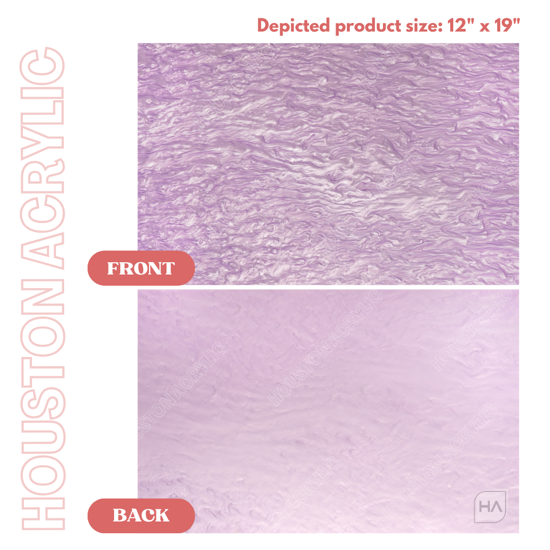 1/8" Pastel Lilac Pearl Cast Acrylic Sheet