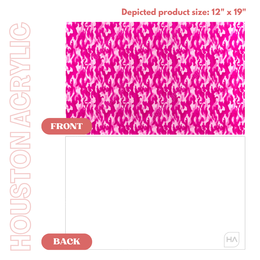 1/8" Pink Camo MakerPrint Front vs Back Comparison