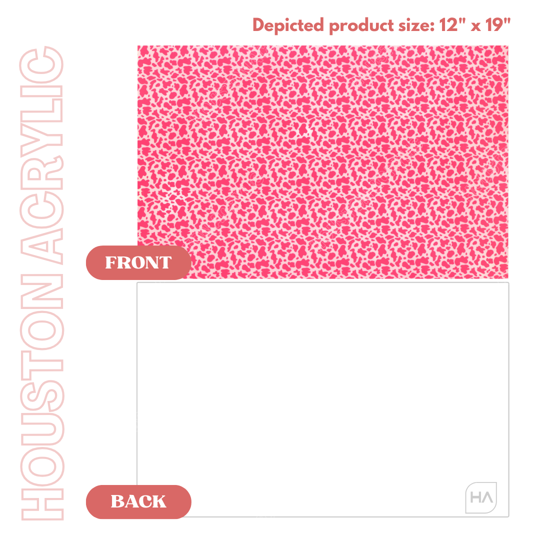 1/8" Pink Cow MakerPrint Front vs Back Full Size Sheet Comparison