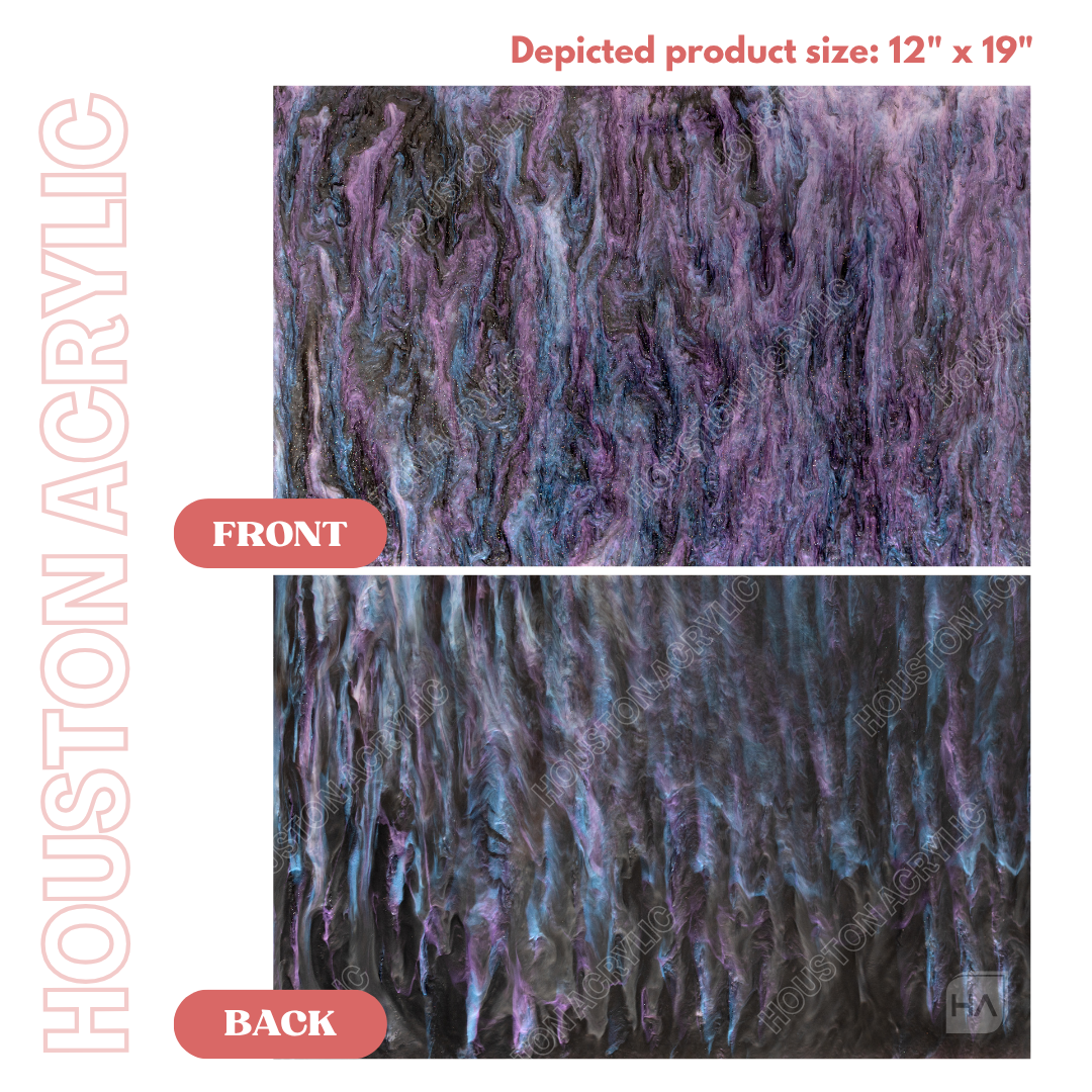1/8" Purple Starry Sky Cast Acrylic Sheet