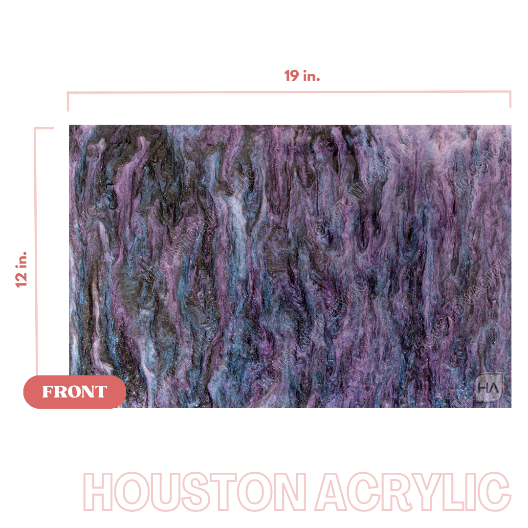 1/8" Purple Starry Sky Cast Acrylic Sheet