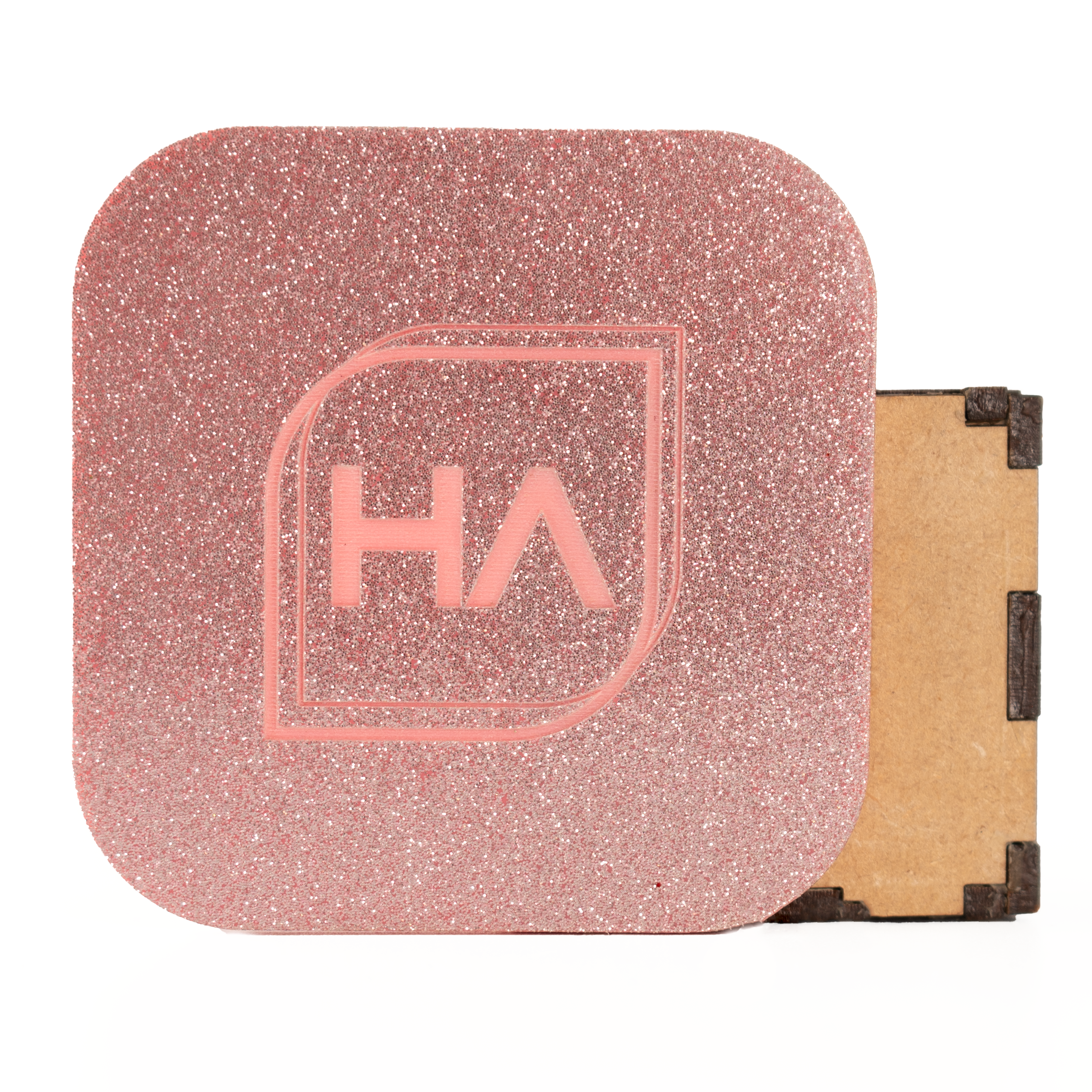 1/8" ColorCarve Pink Glitter Cast Acrylic Sheet