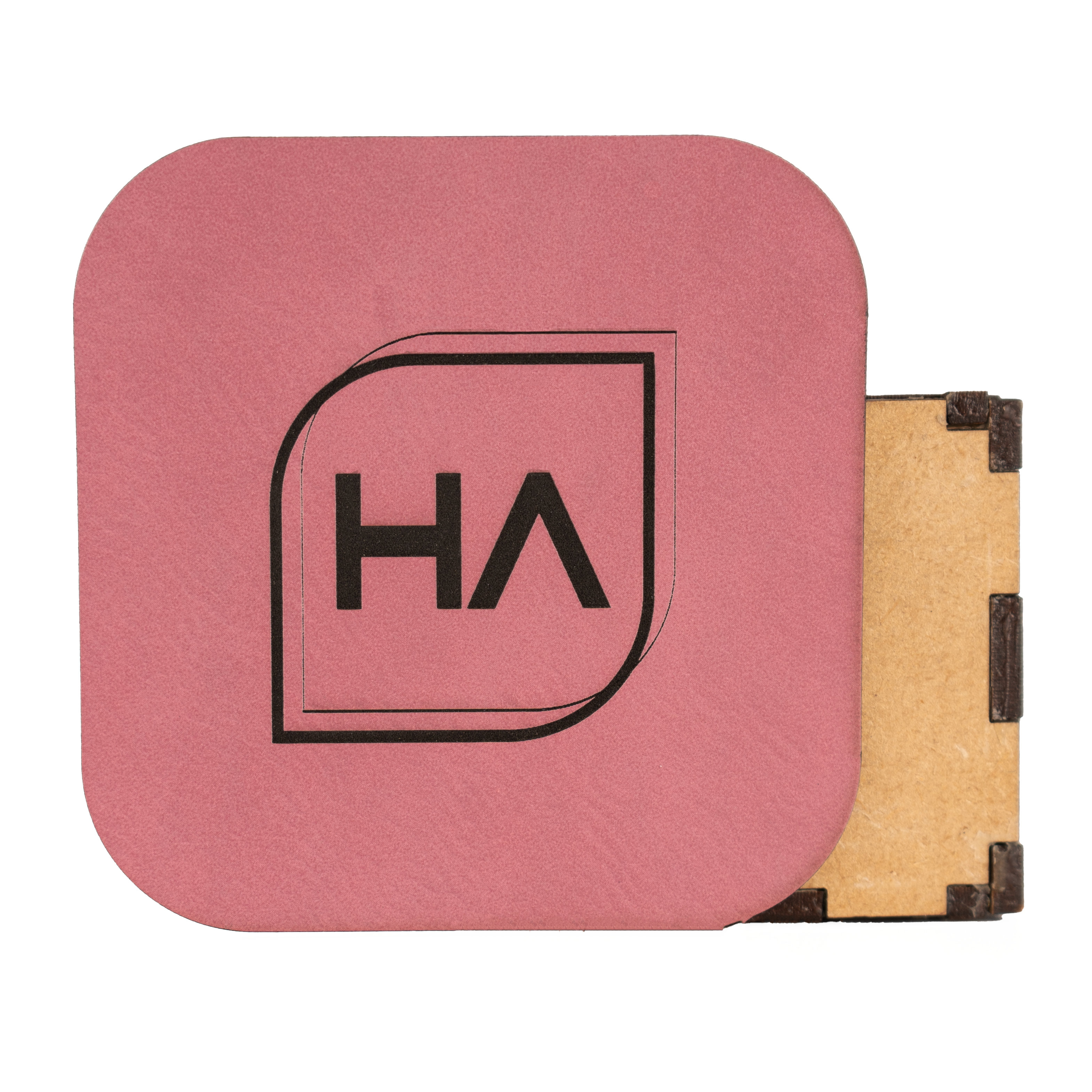 Pink to Black Laserable Leatherette Sheet