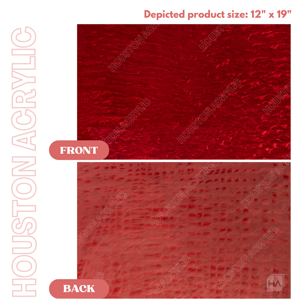 1/8" Red Pearl Cast Acrylic Sheet