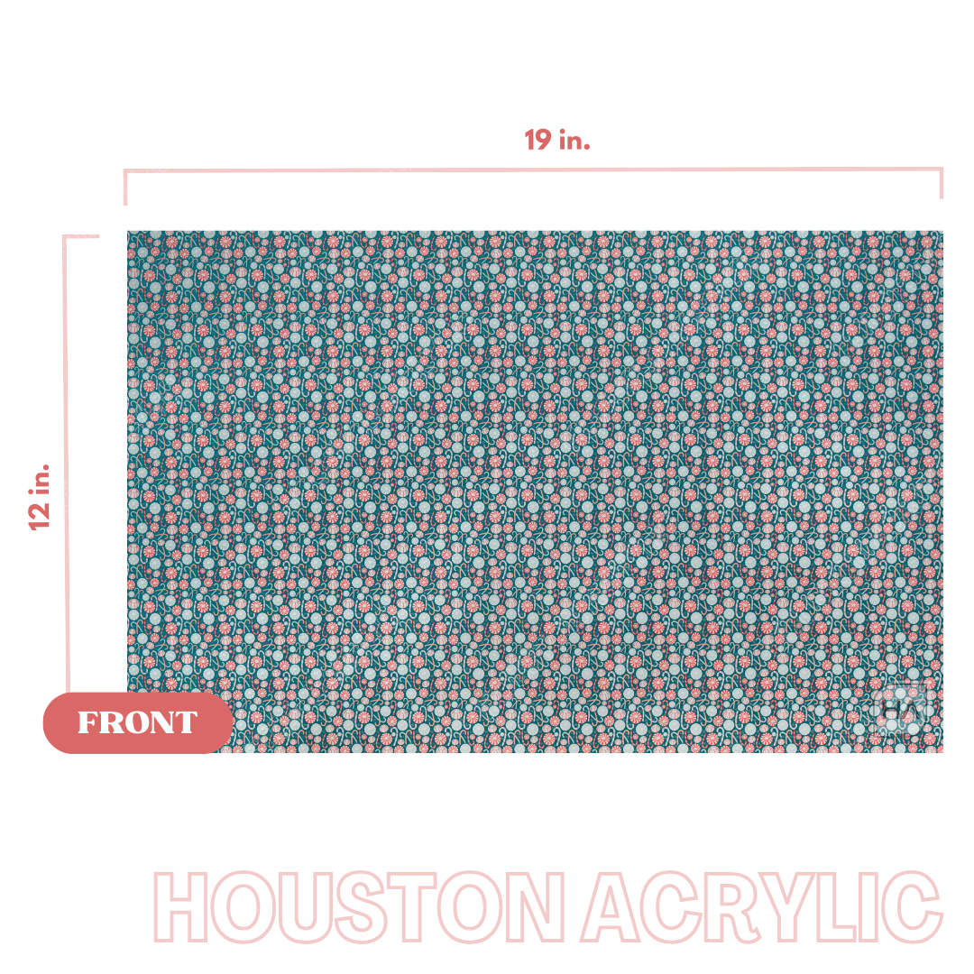 1/8" Retro Peppermint Swirl Texture MakerPrint Acrylic Sheet Full Size Sheet View