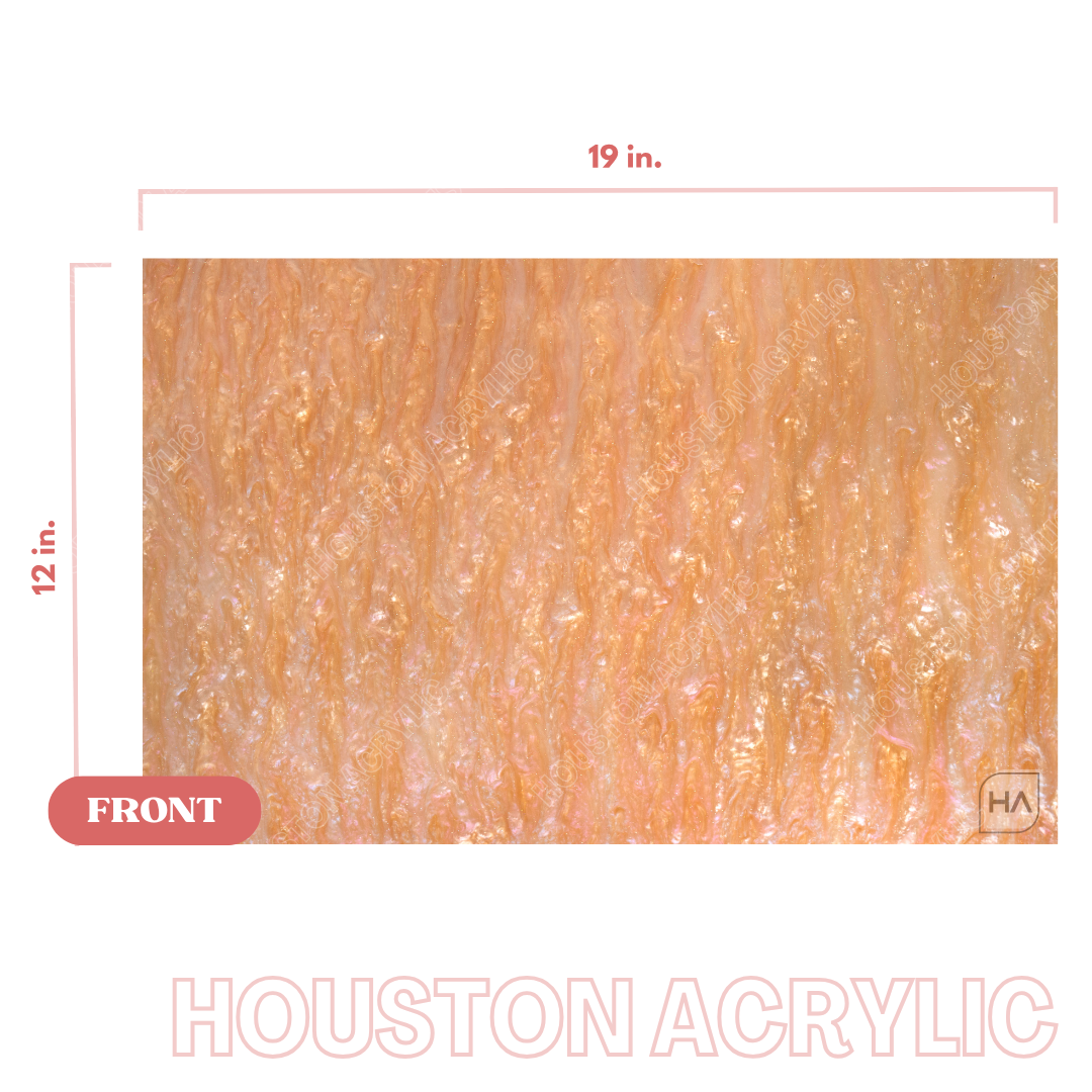 1/8" Rose Starry Sky Cast Acrylic Sheet