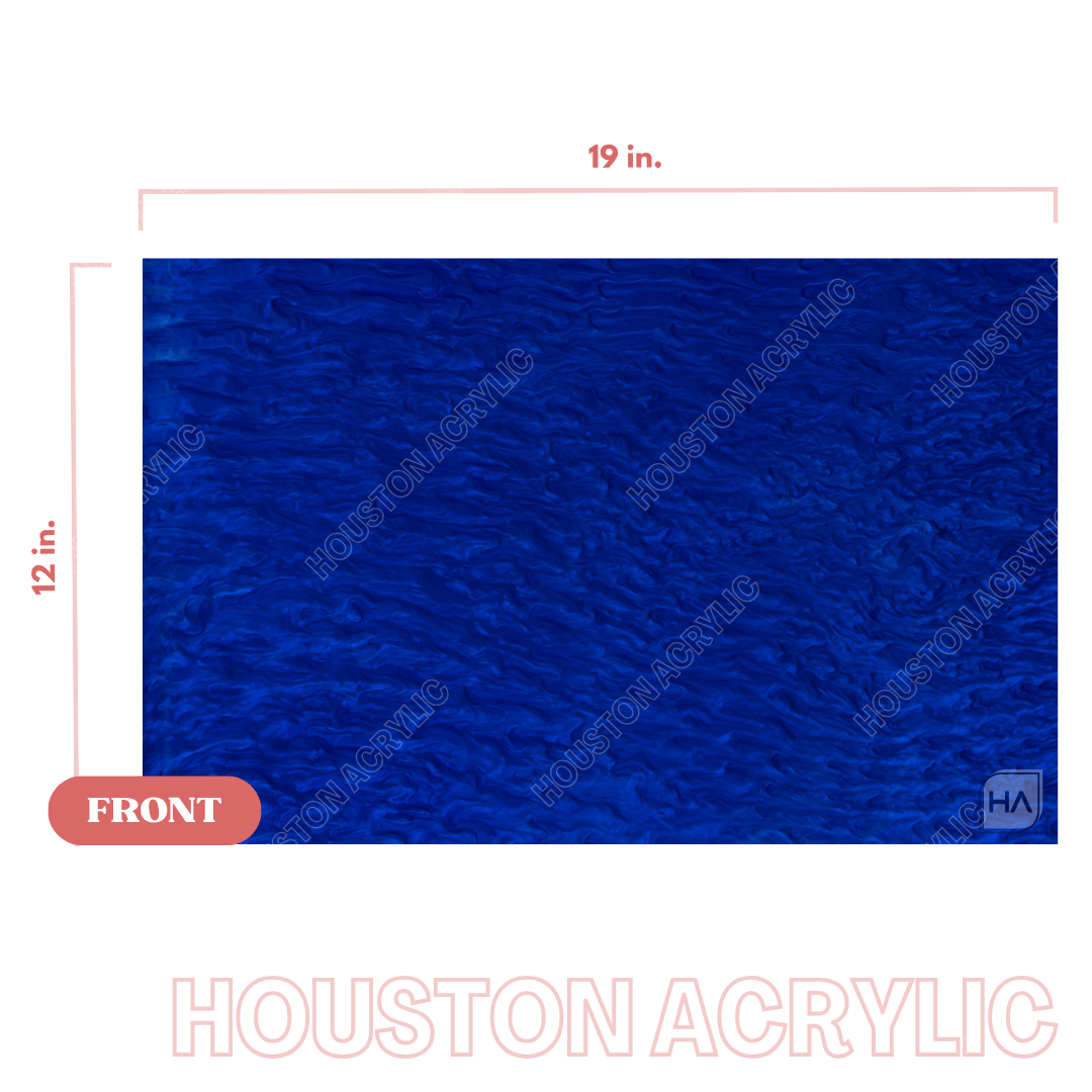 1/8" Royal Blue Pearl Cast Acrylic Sheet