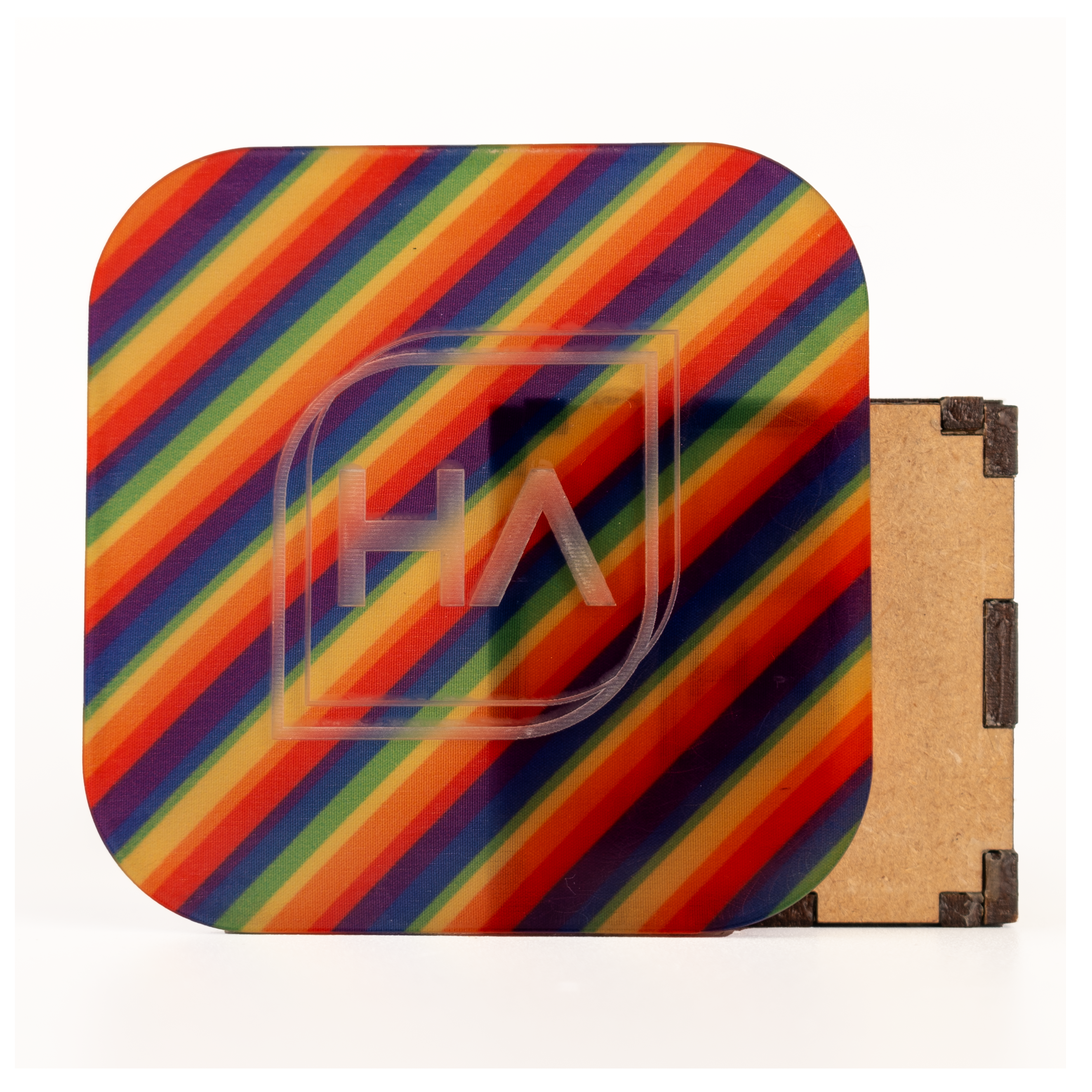 1/8" Rainbow Stripes Cast Acrylic Sheet