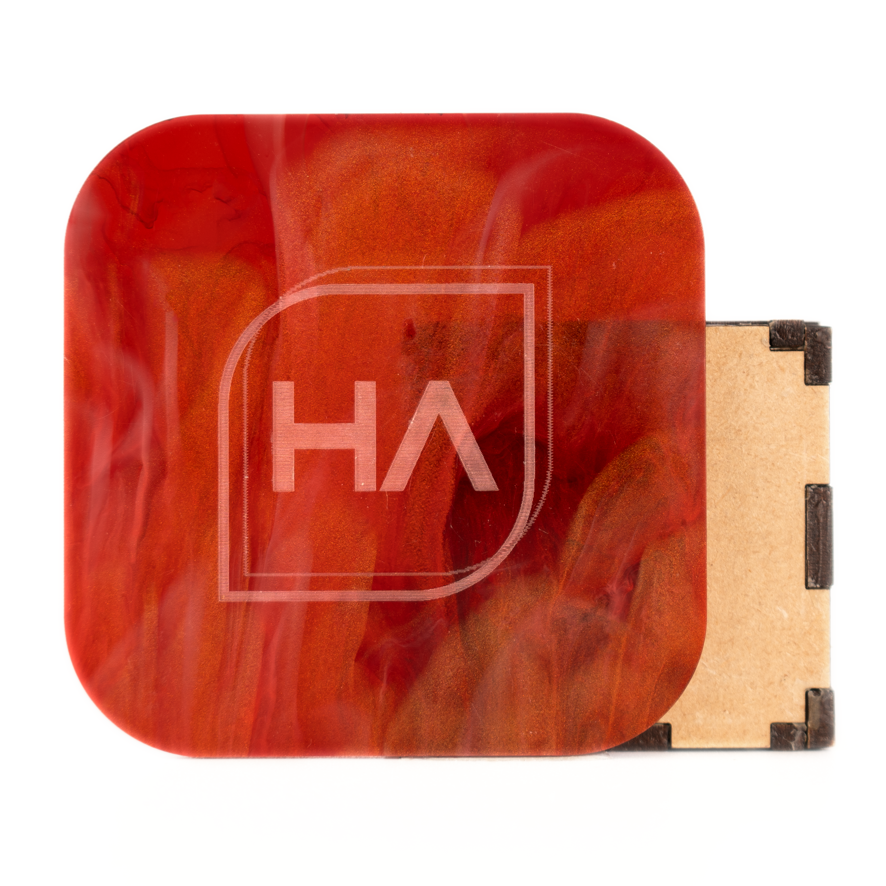 1/8" Red Haze Cast Acrylic Sheet