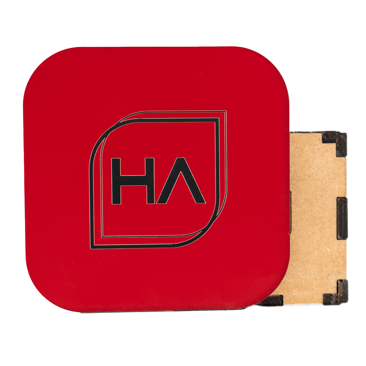 1/16" Two Tone Red/Black Acrylic Sheet Houston Acrylic