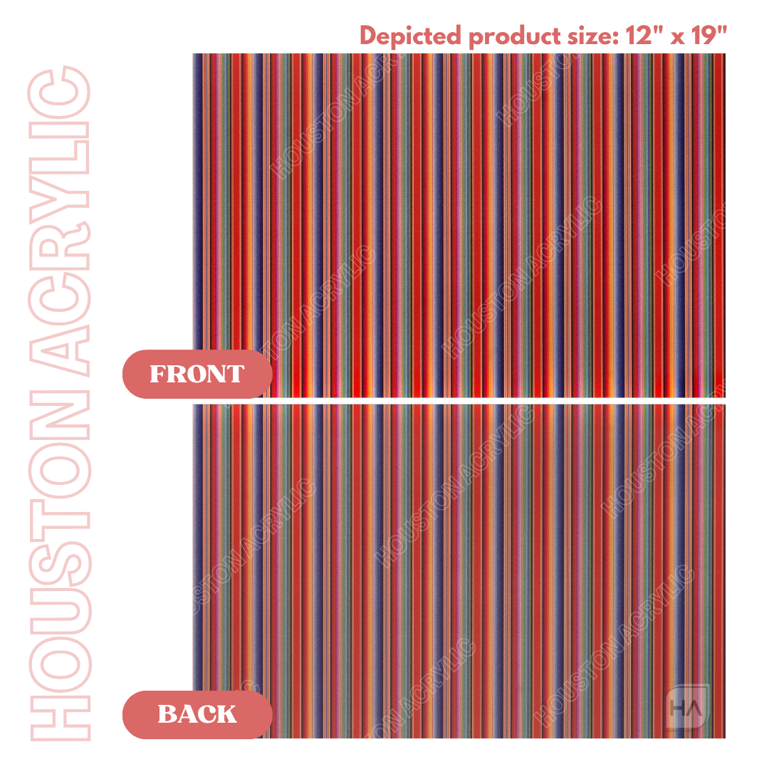 1/8" Serape Blanket MakerPrint Full Size Sheet View Front and Back Comparison