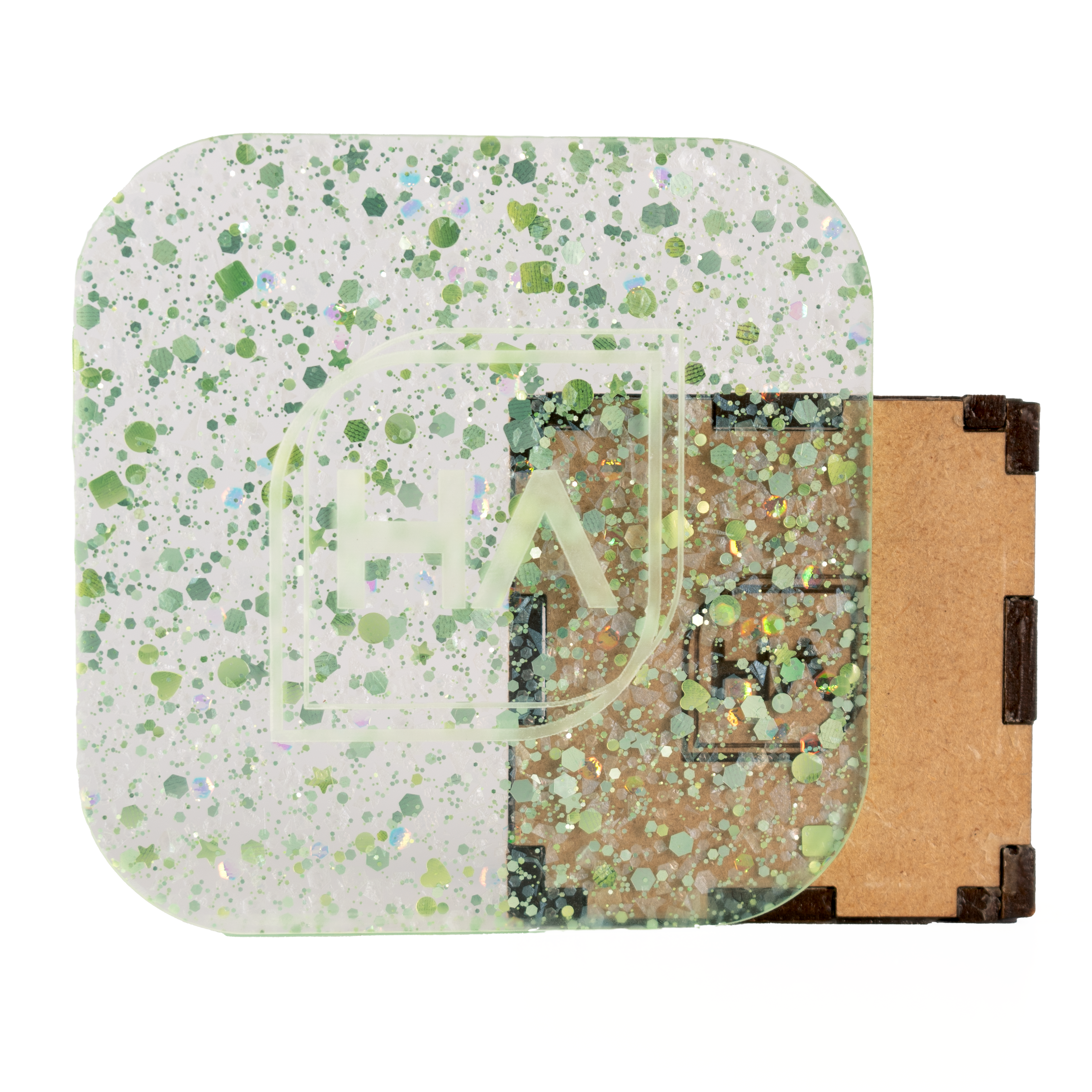 1/8" Sage Stardust Confetti Cast Acrylic Sheet