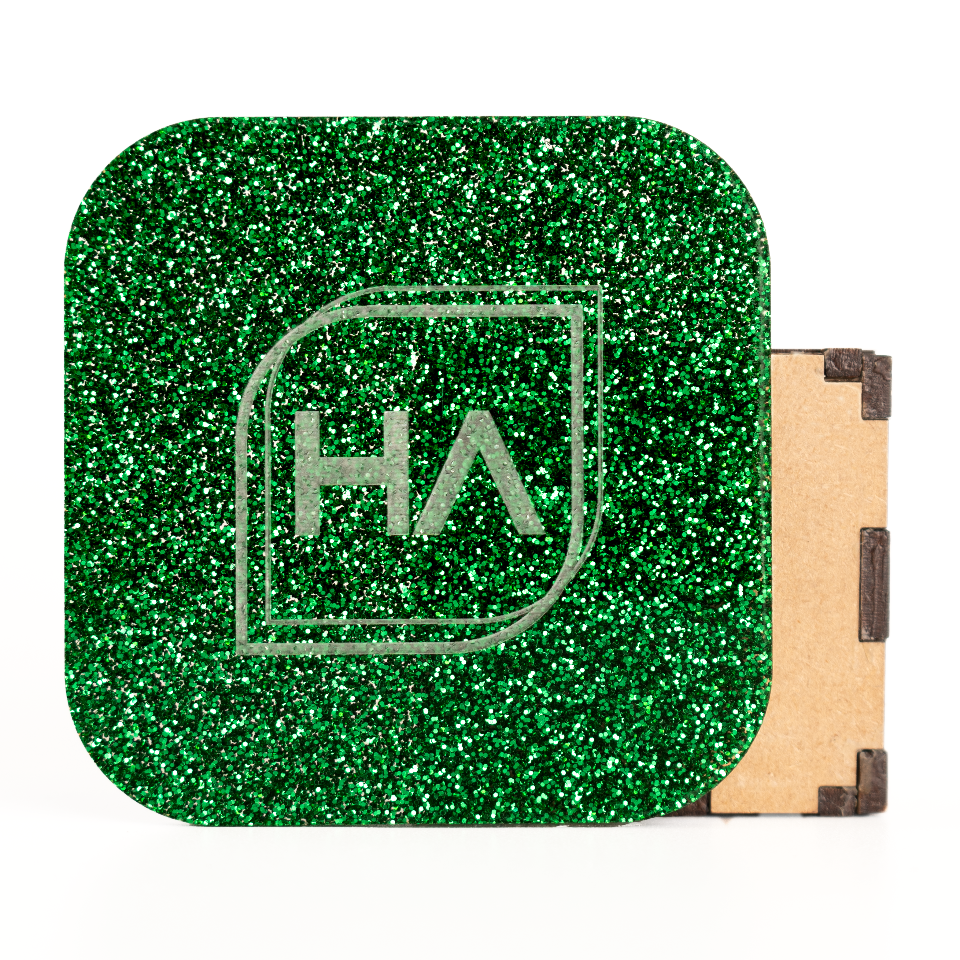 1/8" Shamrock Green Glitter Cast Acrylic Sheet