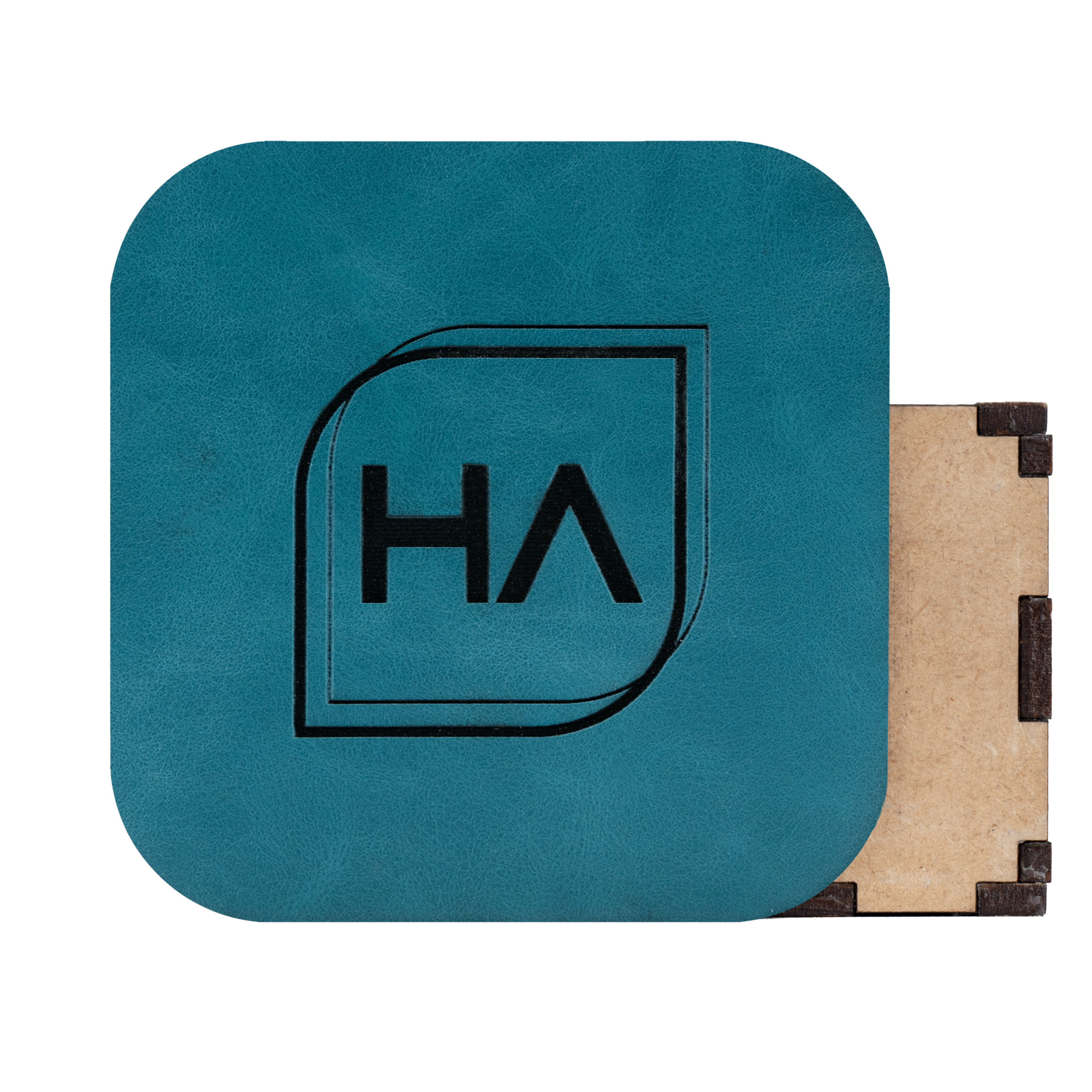 Signature Blue/Black MakerLeatherette Sheet Laserable Leatherette Sheet