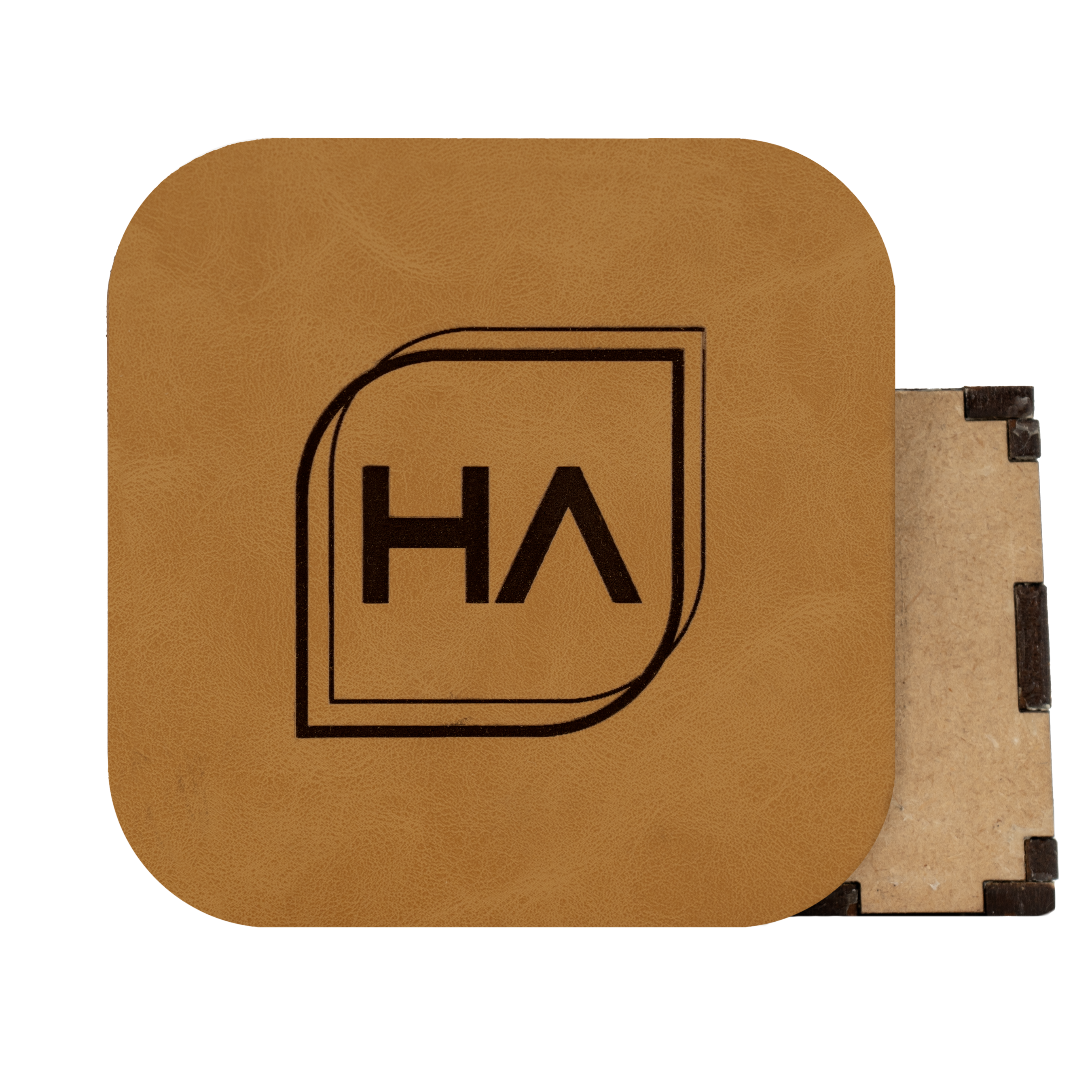 Signature Saddle Tan/Black MakerLeatherette Sheet