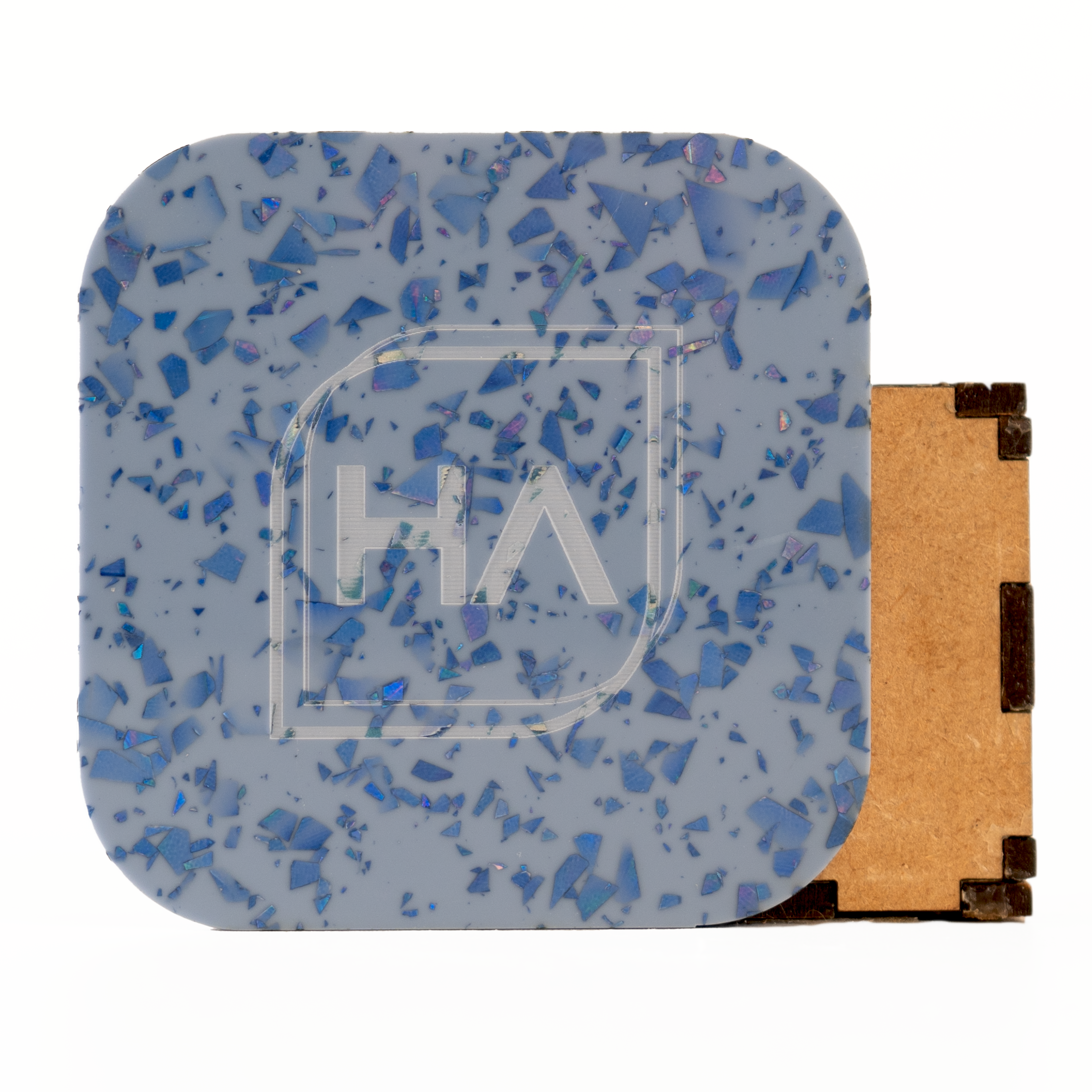 1/8" Slate Blue Flake Cast Acrylic Sheet