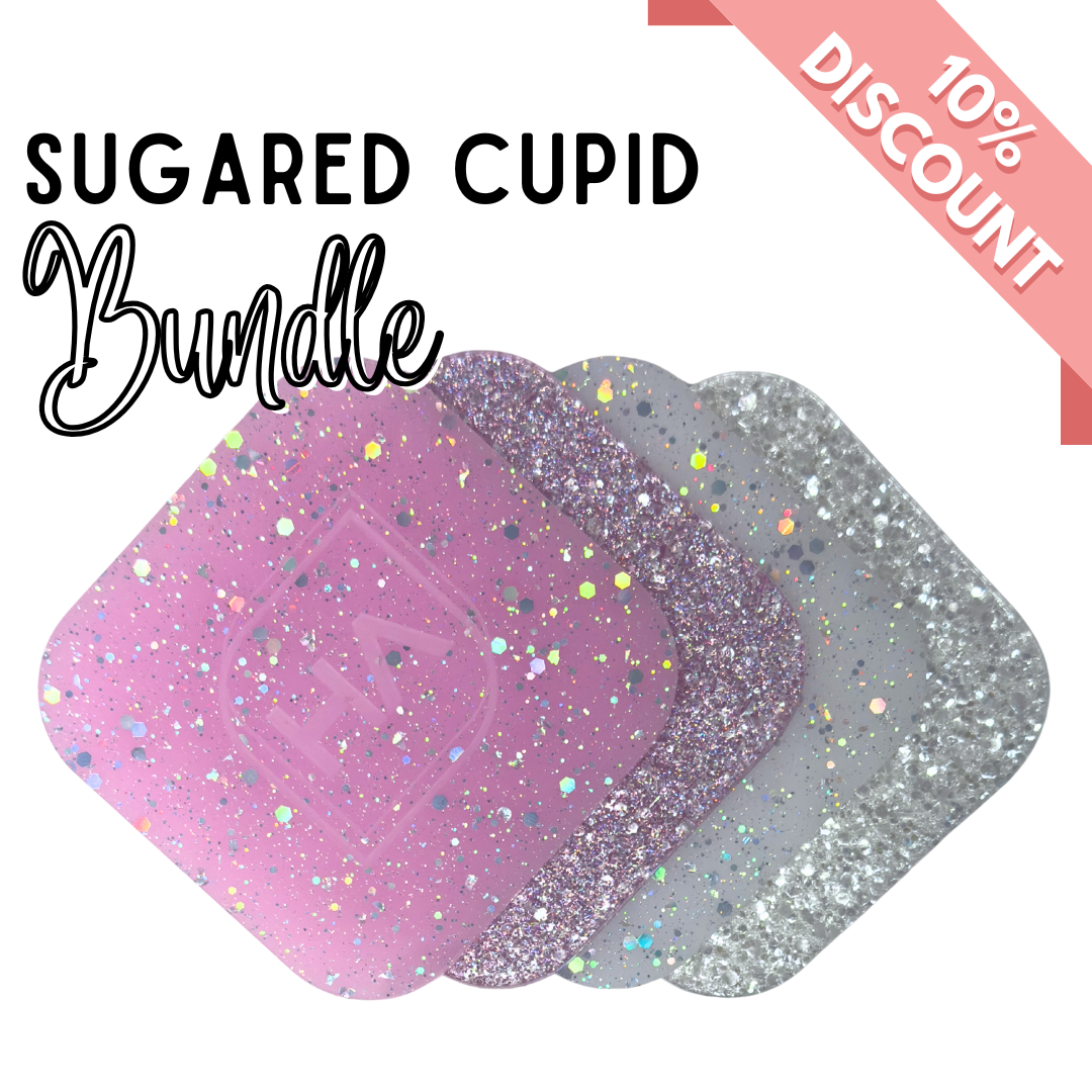 Sugared Cupid Cast Acrylic Sheet Bundle for Valentines Day