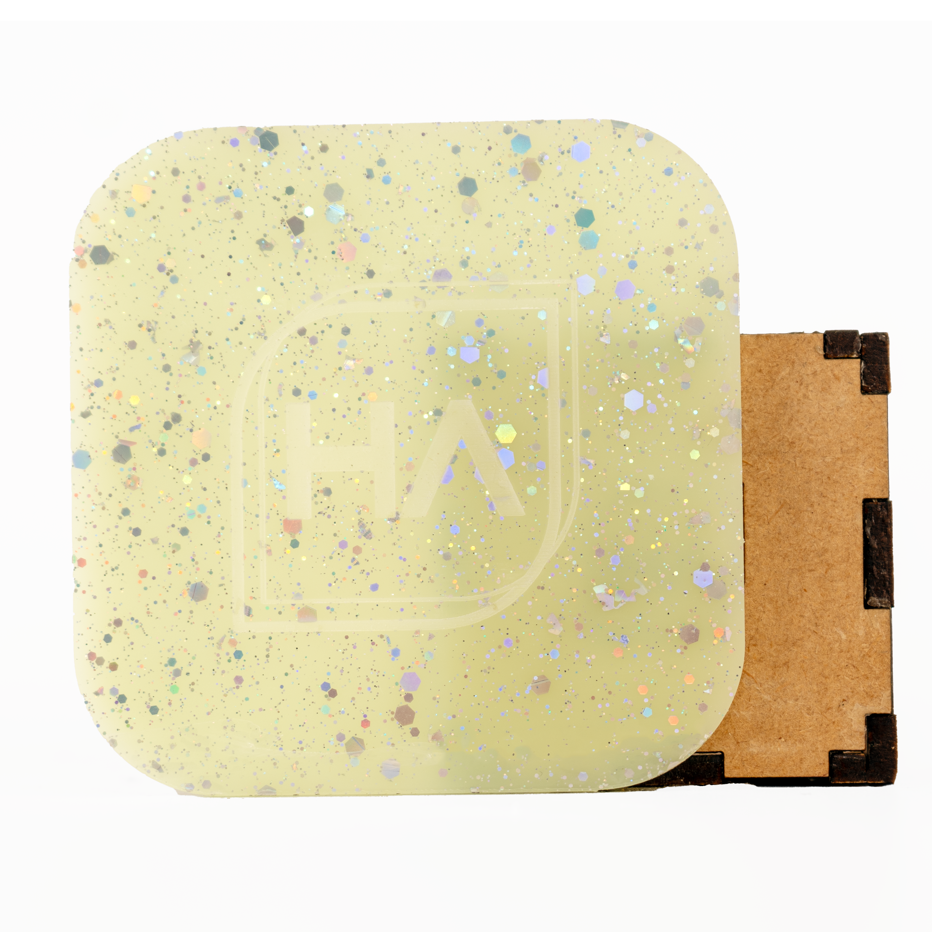 1/8" Sugared Pastel Yellow Cast Acrylic Sheet