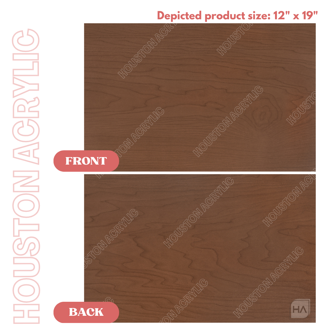 1/8" TruFlat Walnut Front vs Back Full Size Sheet View