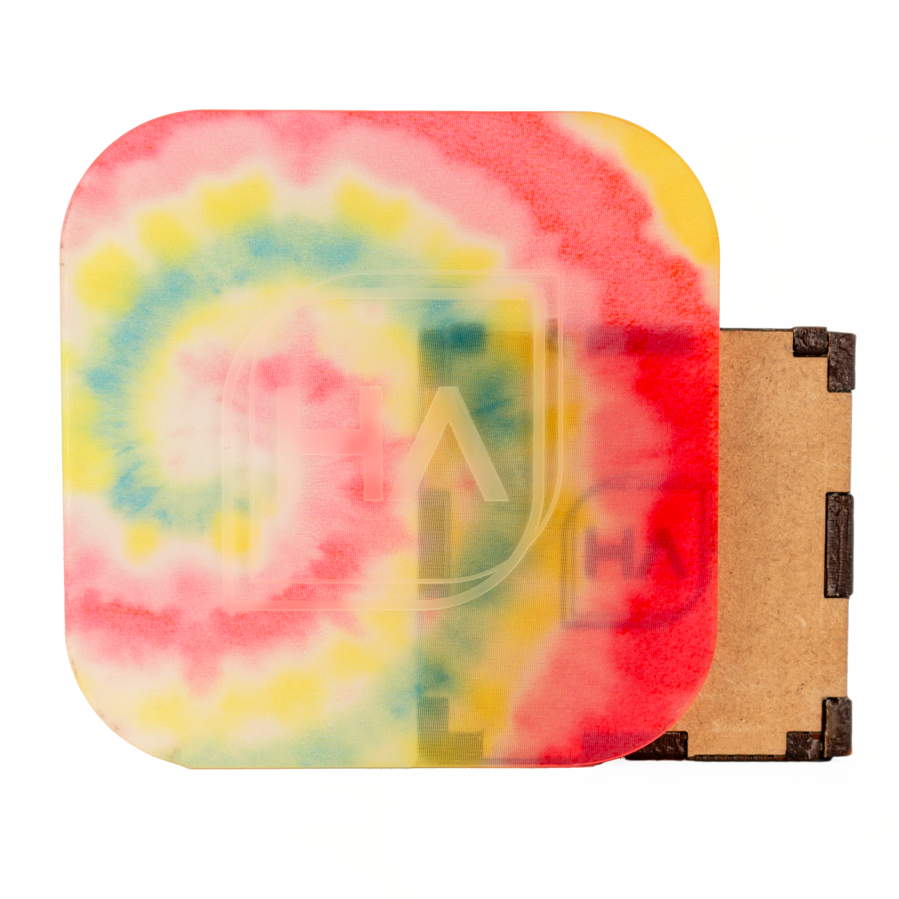 1/8" Tie Dye Lemonade Cast Acrylic Sheet