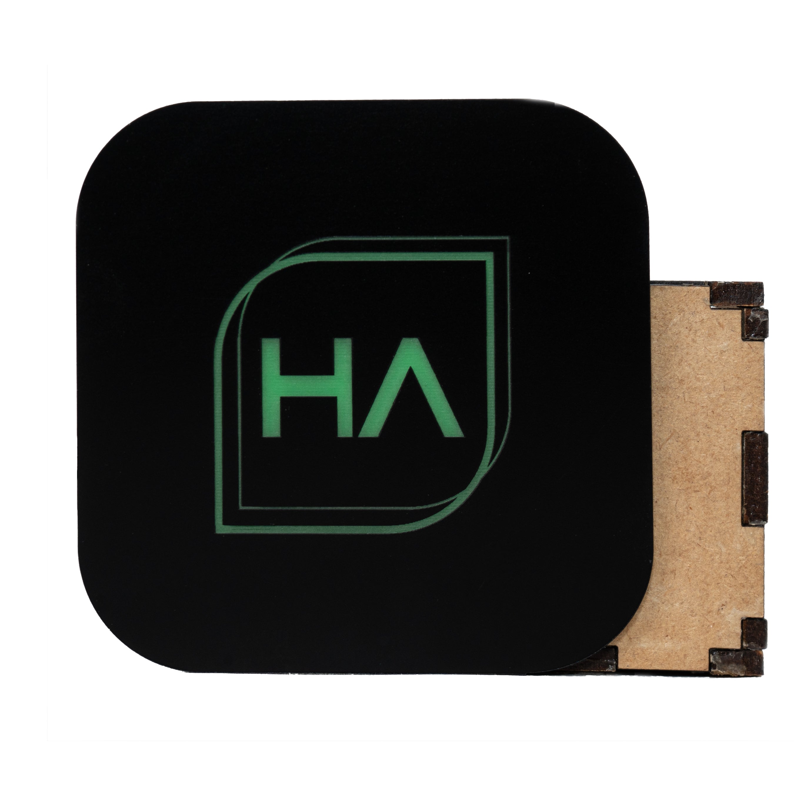 1/16" Two Tone Black/Neon Green Acrylic Sheet