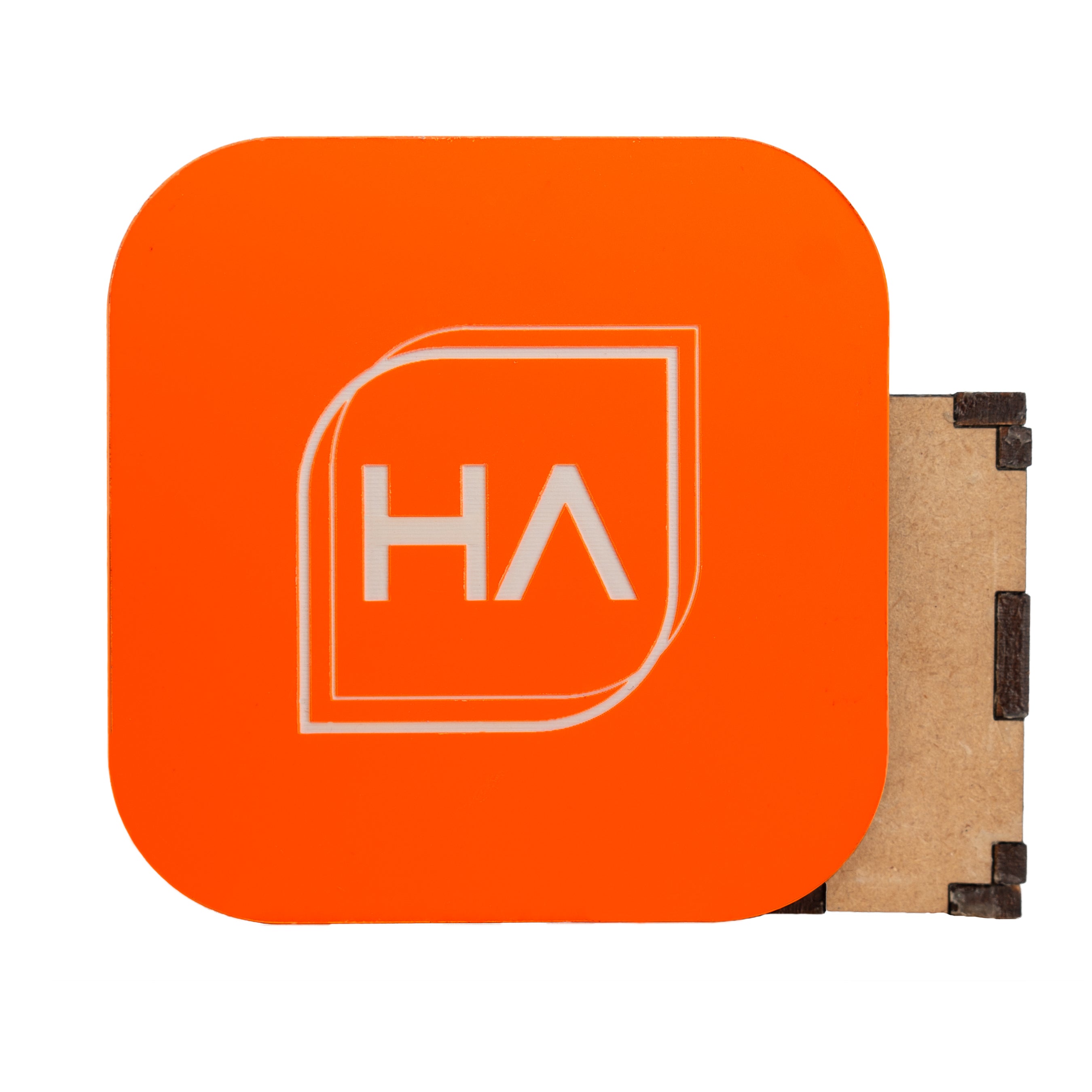 1/16" Two Tone Neon Orange/White Acrylic Sheet