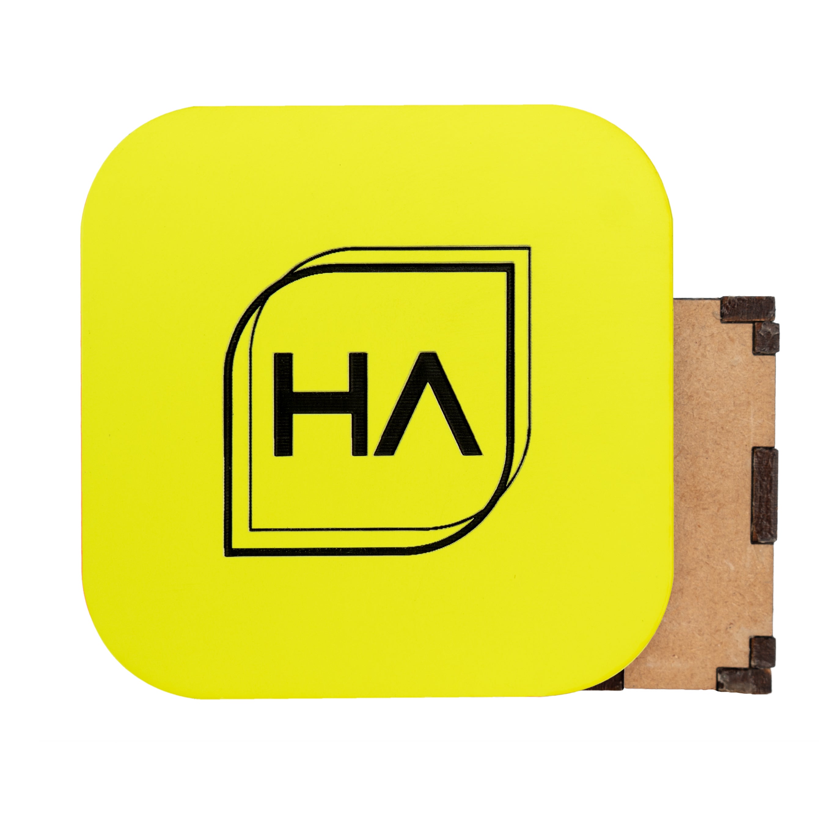 1/16" Two Tone Neon Yellow/Black Acrylic Sheet