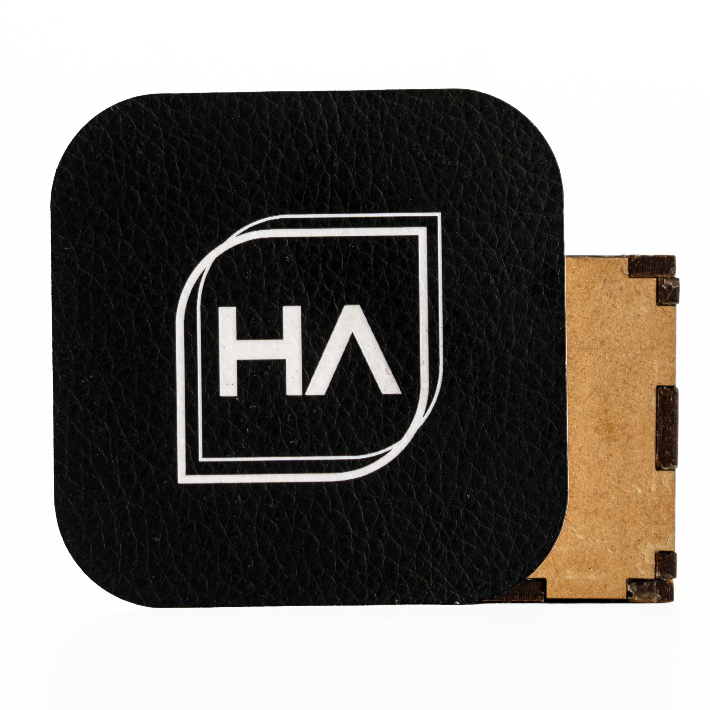 1/16" Two Tone Naturals Midnight Leather/White
