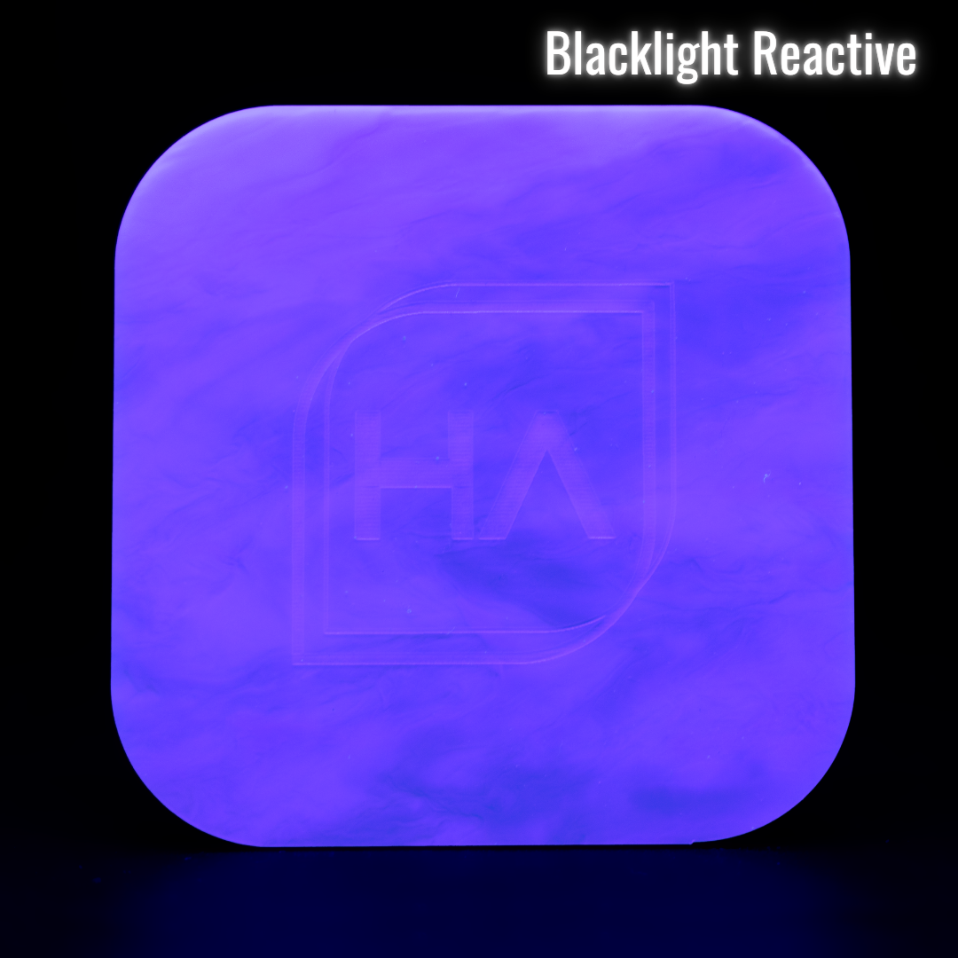 Blacklight reactive 1/8" Unicorn Remix Cast Acrylic Sheet