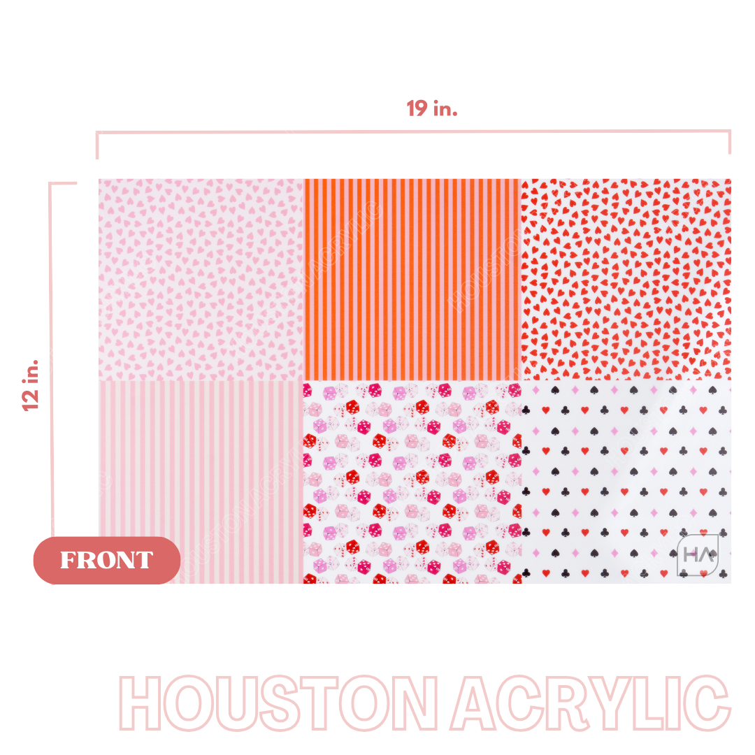 Valentines MakerPrint Sample Sheet – Houston Acrylic