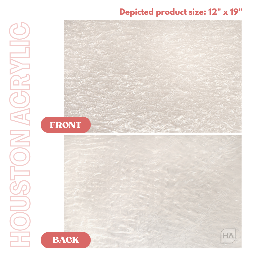 1/8" White Pearl Cast Acrylic Sheet