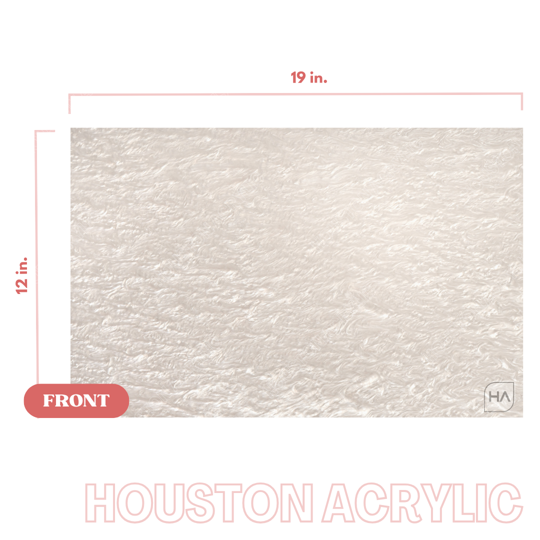 1/8" White Pearl Cast Acrylic Sheet