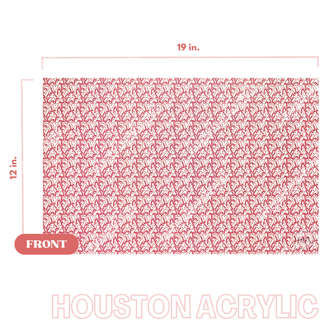 1/8" White Matte Candy Cane Lane Texture MakerPrint Full size sheet view