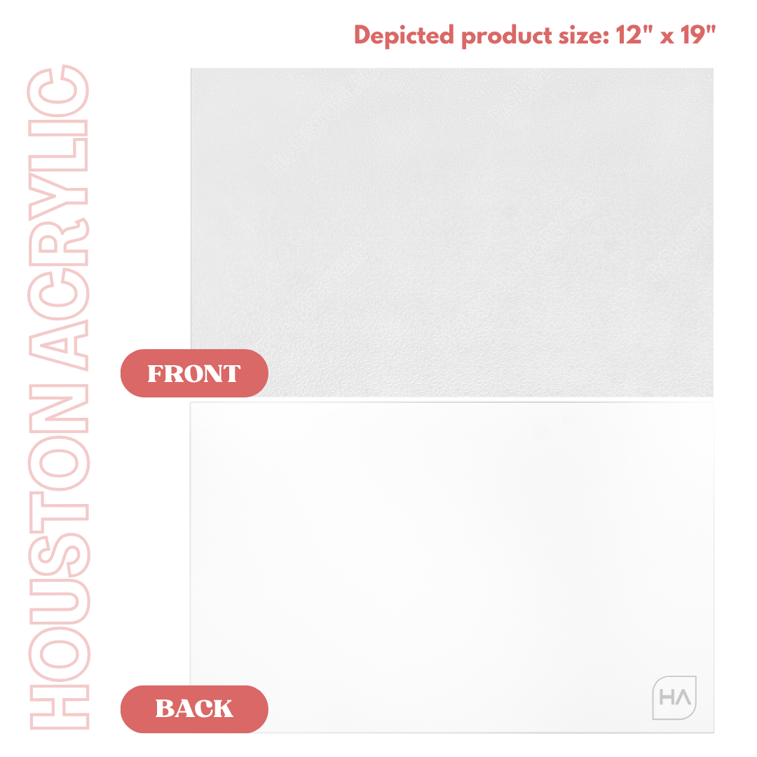 1/8" White Matte Leopard Texture MakerPrint front and back sheet view