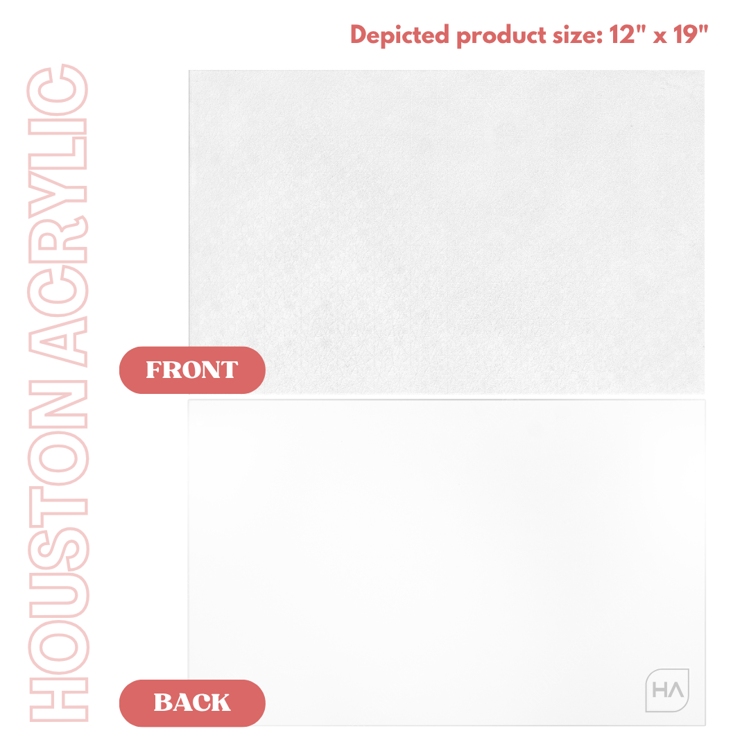 1/8" White Matte Spider Web Texture MakerPrint front and back sheet view