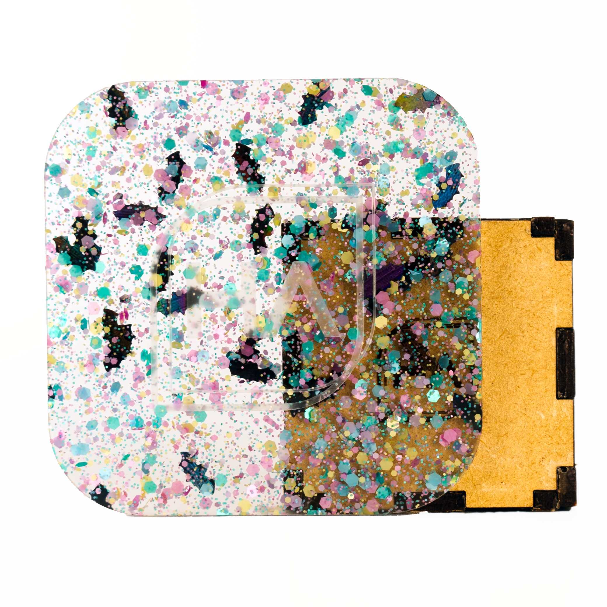 1/8" Whimsical Bats Confetti Cast Acrylic Sheet