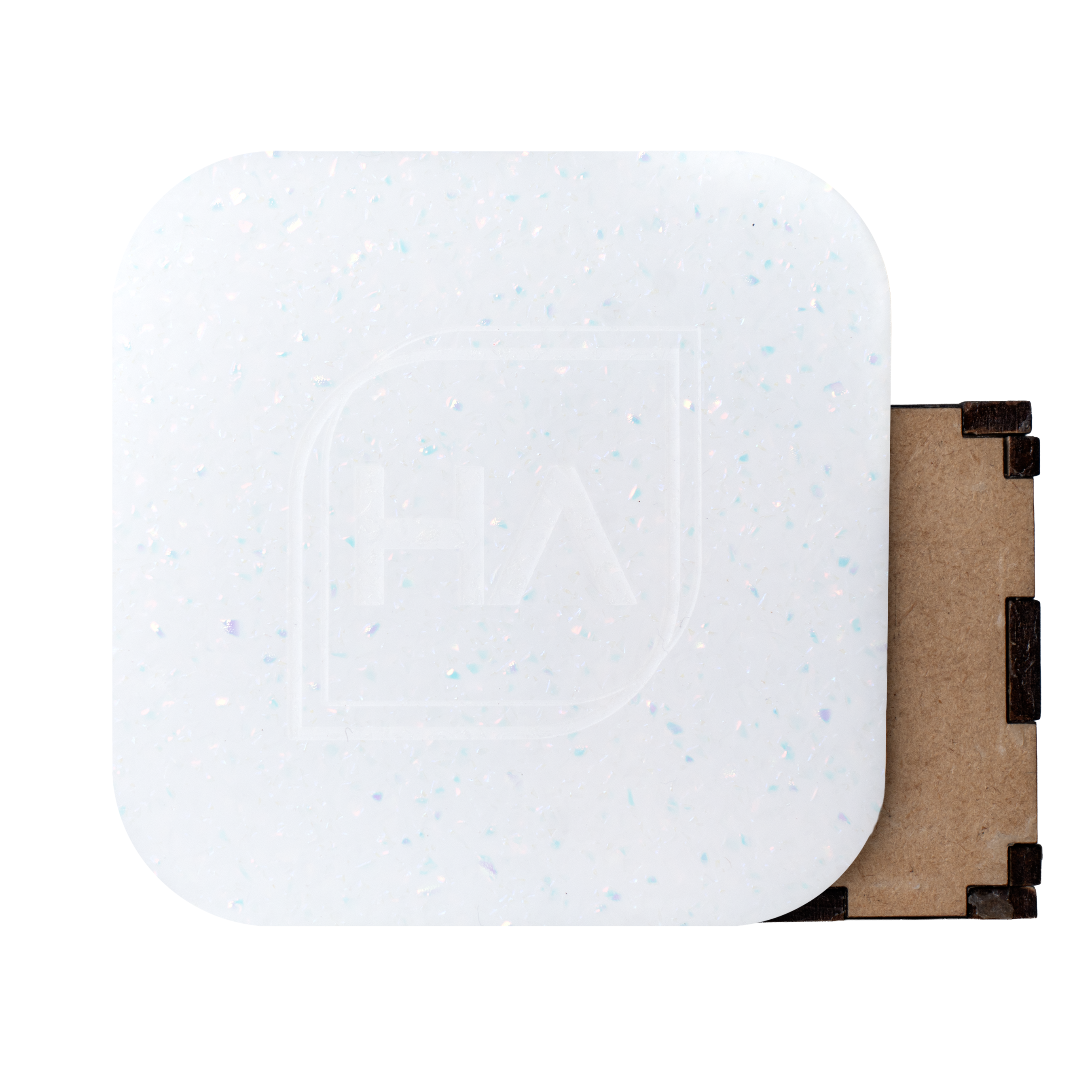1/8" White Crackled Cast Acrylic Sheet